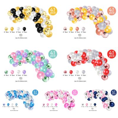 China 42 Pieces Gift Toy Wedding Balloon Garland Arch Simple 12Inch Birthday Party Latex Balloons Decoration Globos for sale