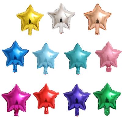 China 10 Inch Star Balloon Weight Wedding Party Star Pentagon Foil Balloon Gift Toy High Quality for sale