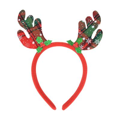 China Trendy Headbands Santa Tree Elk Antlers Headband Christmas Hair Band Kids Headwear Adult Reindeer Ornaments Party Christmas Decorations Cosplay for sale