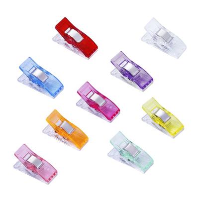 China Plastic 60 PCS Per Bags 27mm Binding Staple Craft Quilt Binding Staples Plastic Sewing Clamps for sale