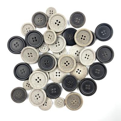 China Sustainable Down Styrene Dry Cleaning Polyester Button Products Supply GRS BV Certificate Button Follow Global Recyde Standard For Garments for sale