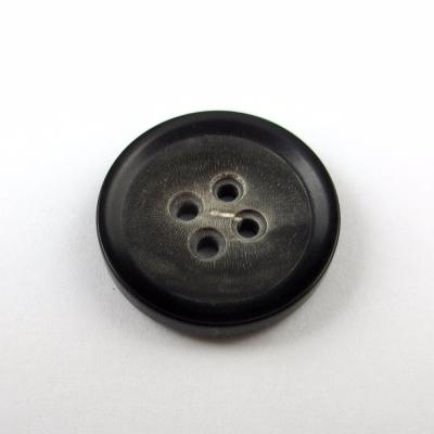 China Dry cleaning premium natural material effect white horn button for costumes with 4 holes for sale