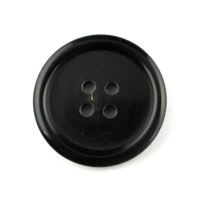 China Natural Black Dry Cleaning Garment Accessories Costume Horn Buttons For Clothing for sale