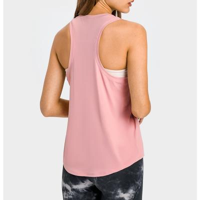 China Breathable 2022 New Design Exercise Tops Empty Tank Tops Wholesales Compression Gym Wear for sale