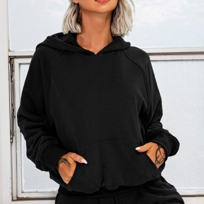 China Breathable Casual Style Loose Fits Hoodies And Sweatshirts For Women Clothing Two Piece Pants Set Women for sale