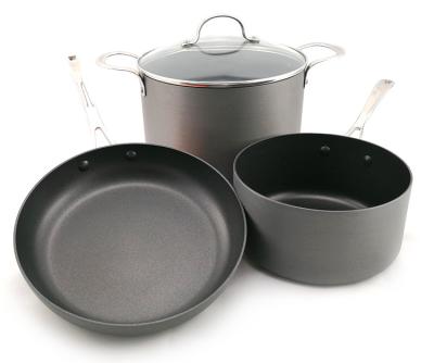 China Sustainable Useful Home And Commercial Aluminum Hard Anodized Cookware Sets for sale