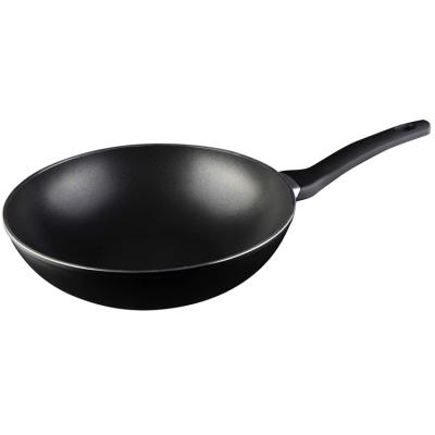 China 28cm Wok Pan Sustainable Heat Resistant Anti-Stick Coating Ergonomic Handles for sale