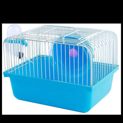 China Fashion Custom Pet Houses Small Plastic Animal Cage Luxury 2 Layer Hamster Cages For Hamsters Sale for sale