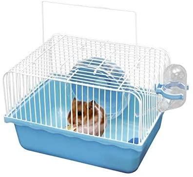 China Fashion Custom Pet Houses Small Plastic Animal Cage Luxury 2 Layer Cage Cheap Hamster Supplies for sale