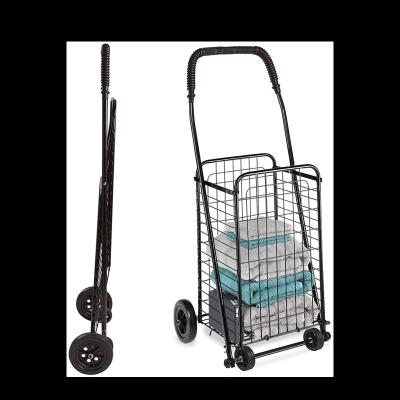 China Amazon Shop Foldable Popular Wholesale Adjustable Cart Foldable Shopping Cheap Shopping Trolley For Sale for sale