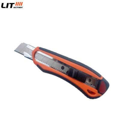 China Slide Open LIT Box Cutter blade Utility Knife Art Knife 18mm Width For Wholesale Multi-function snap off Knife for sale