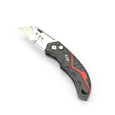 China Quick-Change LIT TOOLS Multifunction foldable aluminum alloy handle camping pocket  Quick-Change Lock Back  folding cutter utility knife for sale