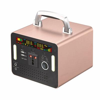 China hot sale lithium battery portable energy storage power 500W without remote control and color display 144*220*185mm for sale