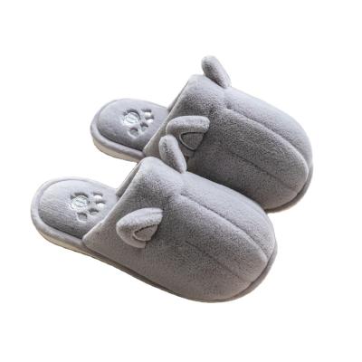 China Lightweight Cotton Slippers for Men's Autumn and Winter Home Plush Family Lovers Fluffy Warm Cute Slippers for sale