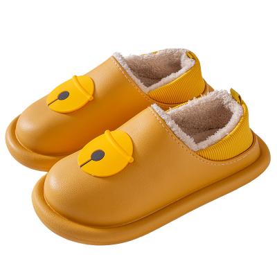 China Lightweight cotton slipper bag with autumn and winter couple home waterproof warm month shoes family plush cotton non-slip shoes for sale