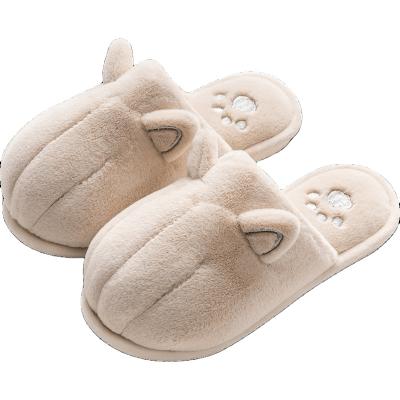 China Non-slip Winter Cotton Slippers Cartoon Claw Floor Indoor Household Animal Cute Soft Lightweight Slippers Non-slip Thermal Slippers for sale