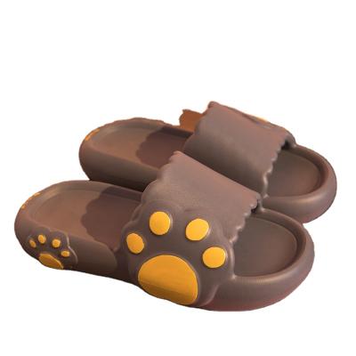 China Fashion Trend Lovers Cartoon Bear Claw Slippers Summer Platform Beach Shoes For Outdoor Soft Cute Cool Home Men's Sandals New for sale