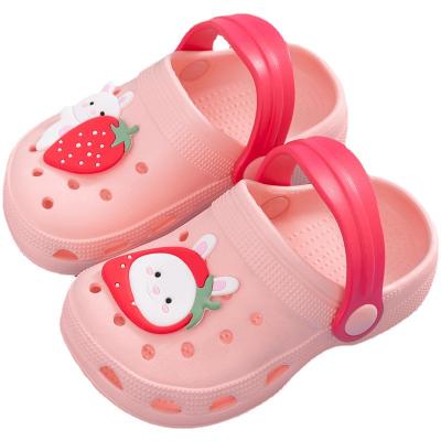 China Indoor Home Breathable Shoes Children Slip-proof Soft Slippers Garden To Wear Cute Cartoon Baby Slippers Factory Selling Wholesale for sale