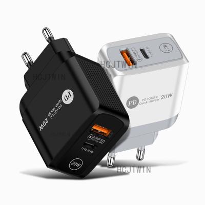 China Type-C PD QC 20W 3.0 Quick Charging PD QC3.0 USB Fast Wall Travel Charger Adapter USB Chargers For Smart Phones for sale