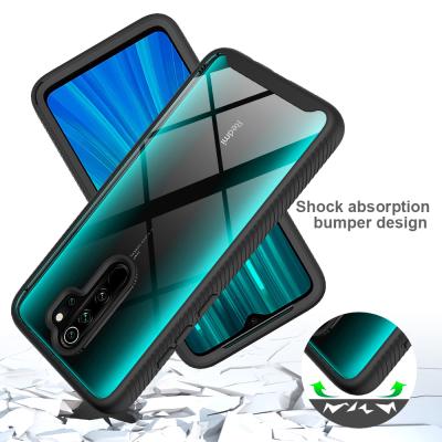 China high quality Anti-drop back cover Anti-broken full protective phone cover fits xiaomi RedmiNote8 9 K20 pro TPU+PC phone case for sale