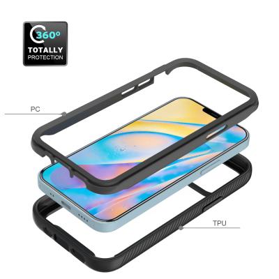 China high quality Anti-fall back cover factory price Anti-broken phone full protective cover fits iphone11 12 pro TPU+PC phone case for sale