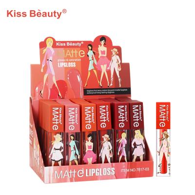 China Custom Logo Matte Organic Plumping Private Label Sunscreen Glitter Lip Gloss Sale for sale