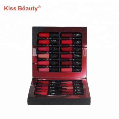 China Sunscreen Private Label Multi-Colors Miss Rose Labiales Super Matt Lipstick Set for sale