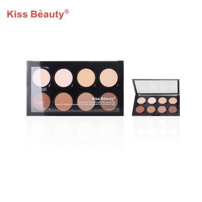 China Waterproof Enhance Shade 8 Color Multifunctional Bronzer And Highlighter Contour Powder Palette for sale