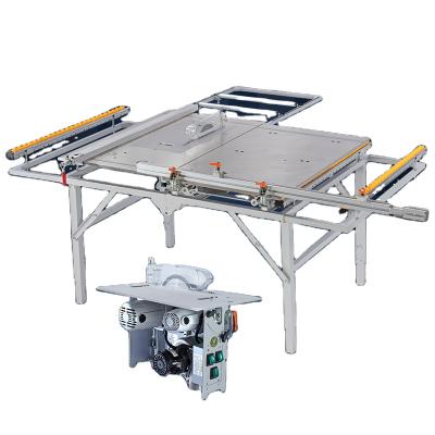 China Horizontal Easy Install Machinery Woodworking Saw Wood Cutting Sliding Portable Panel Saw Machine Sierra De Para Banco Madera for sale