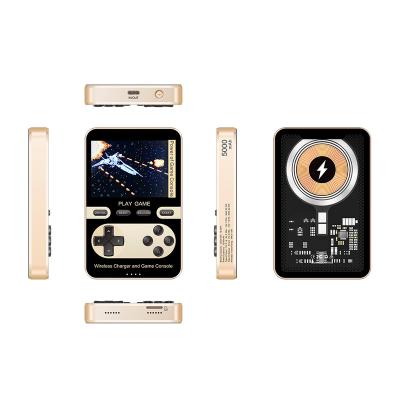 China Classic Built-in 500 Games Handheld Game Console 50000mAh 2 in 1 Rechargeable Power Bank Game Console 2.8 Inch for sale