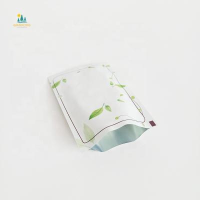 China Barrier Custom 3 Side Sealed Pouch Aluminum Foil Cosmetic Facial Mask Packaging Bag for sale