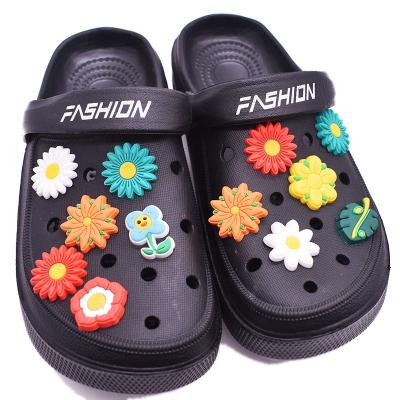 China High Quality Custom PVC Custom PVC Flower Trees Colorful Shoe Clog Clog Charms Accessories For Women Shoes for sale