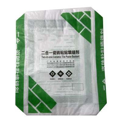 China Cheap construction moisture proof used sand cement pp woven sack mortar packing dry bags 25kg 50k 100kg for sale