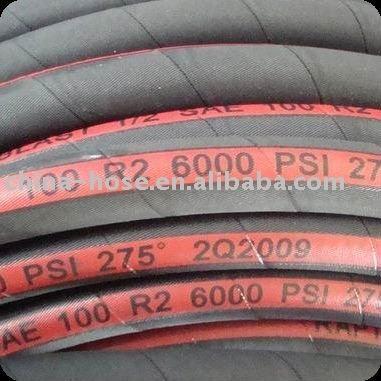 China Rubber hose (SAE 100R2 AT/DIN 853 2SN EN) 1/4