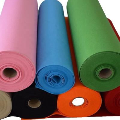 China Waterproof 1mm Stiff 200 Gsm Needle Punched PET Polyester Felt Roll for sale