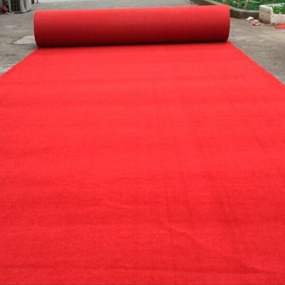 China Factory Wholesale Disposable Red Nonwoven Carpet Stair Felt Carpet CLASSIC For Business Celebration for sale