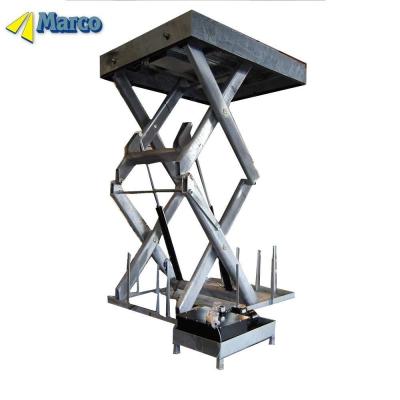 China Hydraulic Driven Marco High Good Scissor Lift Table 4000kg Capacity Ready with Shot Bolts and More for sale