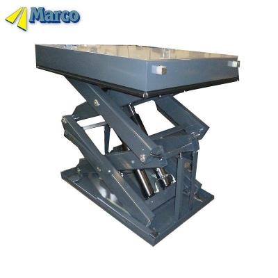 China Marco's Customized Hydraulic Scissor Lifting Table for Industrial Robots Close Height of 600mm Driven by Hydraulic for sale