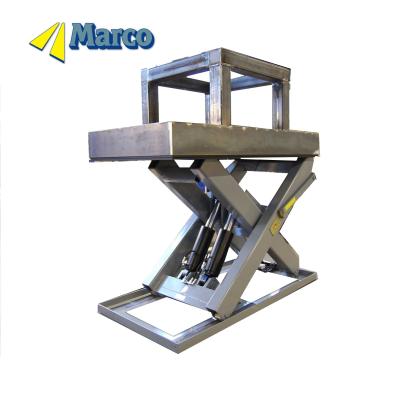 China Marco Material Handling Equipment Hydraulic Scissor Lift Platform M5 with Stand Welding 1200pieces/Year for sale