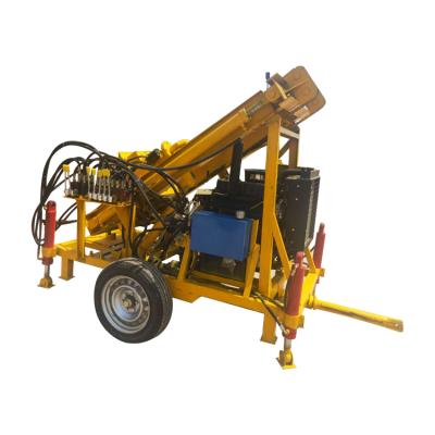 China hydraulic small water well digger / oil engine power hydraulic system type drilling machines to drill water wells for sale