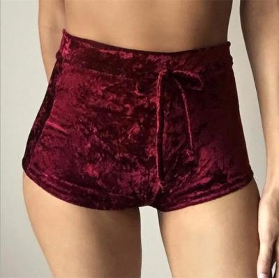 China LN0144Q Woman Summer Shorts Breathable Female Warm High Waist Velvet Shorts Tight Pants for sale