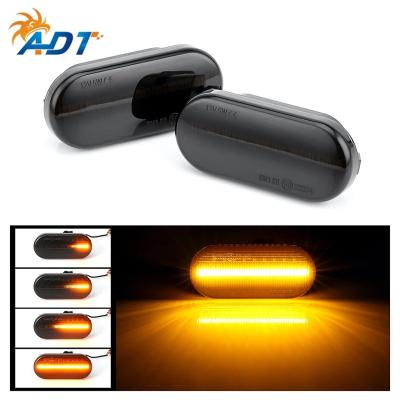 China ADT 2xSmoked Lens LED Dynamic Marker Side Signal Light For Bora Golf 3 Golf4 Lupo Sharan Vento Led Side Marker Light Golf III for sale