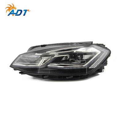 China Aftermarket Best Selling ADT High Quality Plastic Led Headlight Car Replacement Headlamp Headlamp Assembly For golf7 MK7 golf7.5 MK7.5 for sale