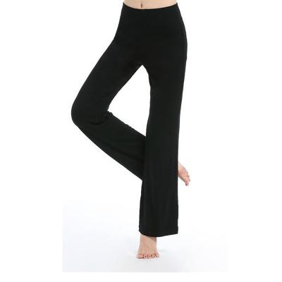 China Breathable Women's Color Block Fold Over Waist Yoga Pants Flare Leg Workout Leggings for sale