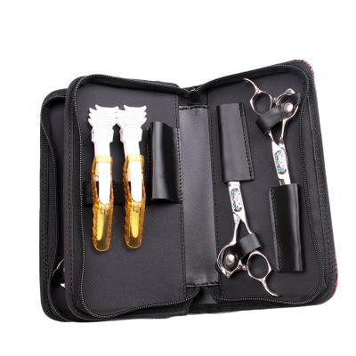 China Leather Hairdresser /Pet Stylist Tony Scissors Toolkit Pet Scissor Bag Salon Beauty Salon Bag for sale