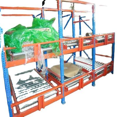 China Industrial Corrosion Protection Cardboard Gravity Flow Roll Rack for sale