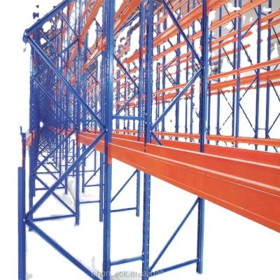 China Heavy Duty Cold Rolled Industrial Steel Warehouse Storage Rack Pallet Stack Corrosion Protection Warehouse Stacking Racks for sale