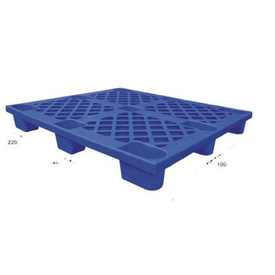 China 1300*1100*145 mm 9 Legs Single Faced Single Faced Floor One Grid Tine Injection Plastic Pallet For Ground Use for sale