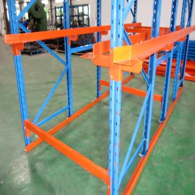 China High Density Corrosion Protection Radio Shuttle Electric Mobile Pallet Rack for sale