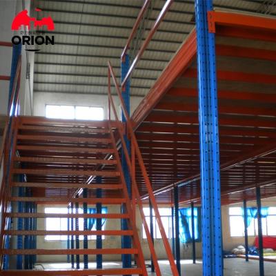 China Corrosion Protection Industrial Mezzanine Floors Warehouse Steel Grating Mezzanine Floor Platform for sale